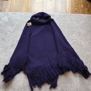 NWT Coldwater Creek sweater poncho.